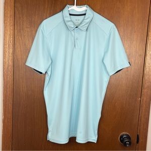 Oakley Men’s Lightweight Casual Tailored Fit Turquoise Polo Shirt Size Medium